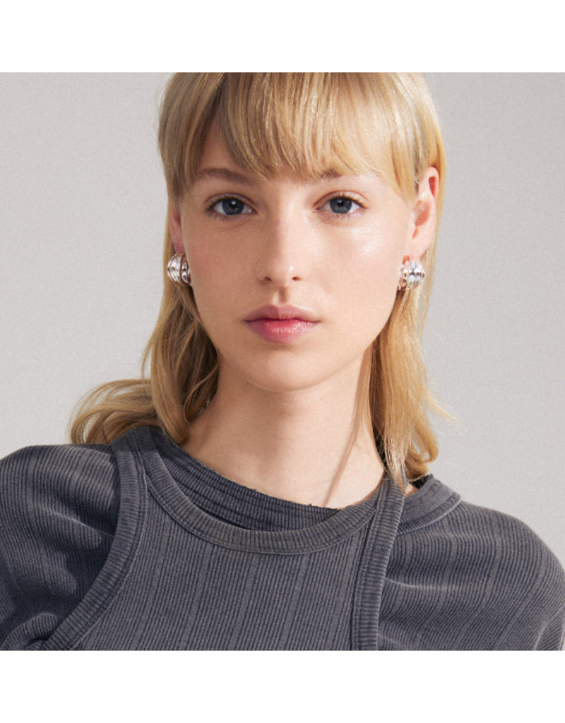 STAY Hoop Earrings Silver-Plated