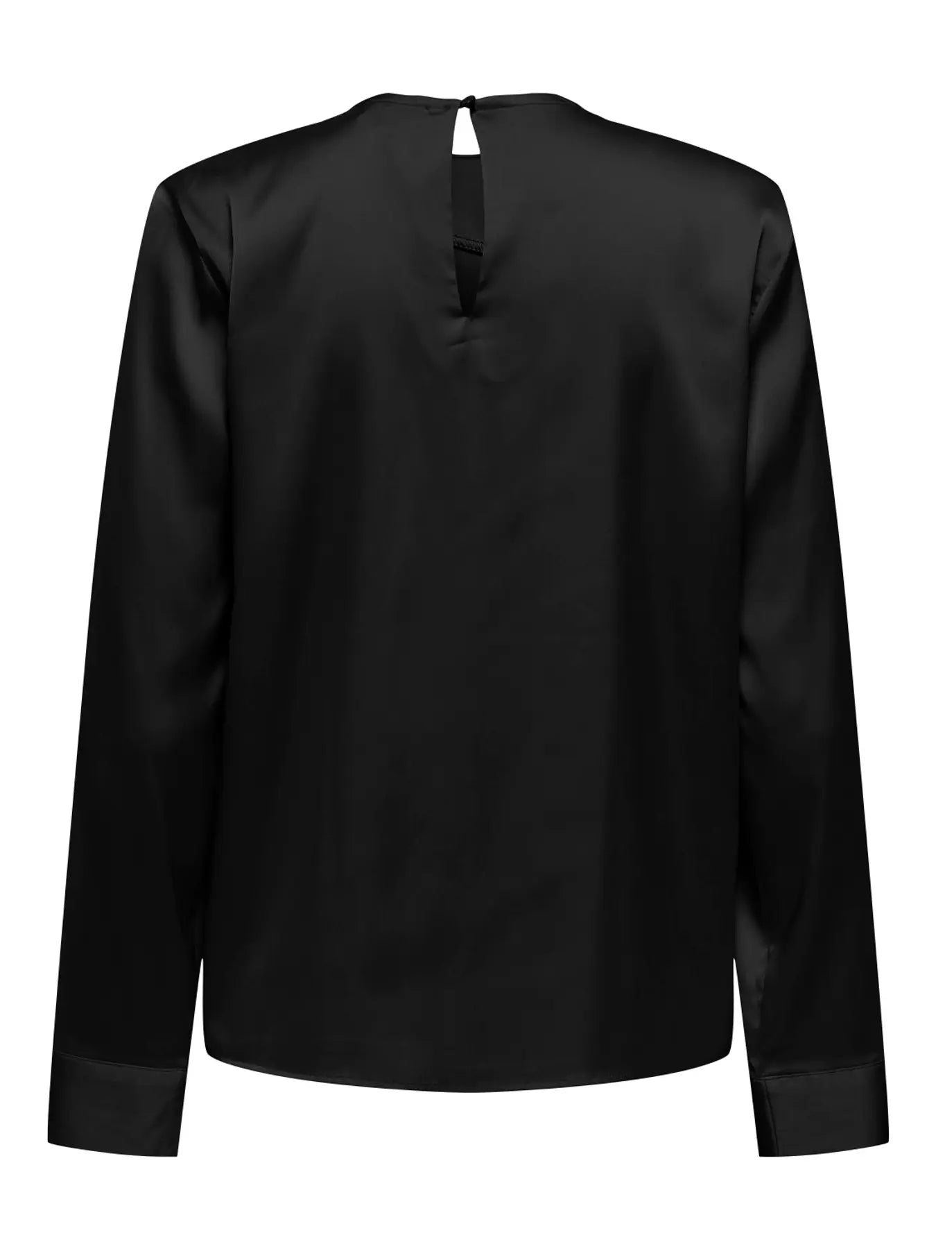 Long Sleeve Satin Top - Black or Champagne