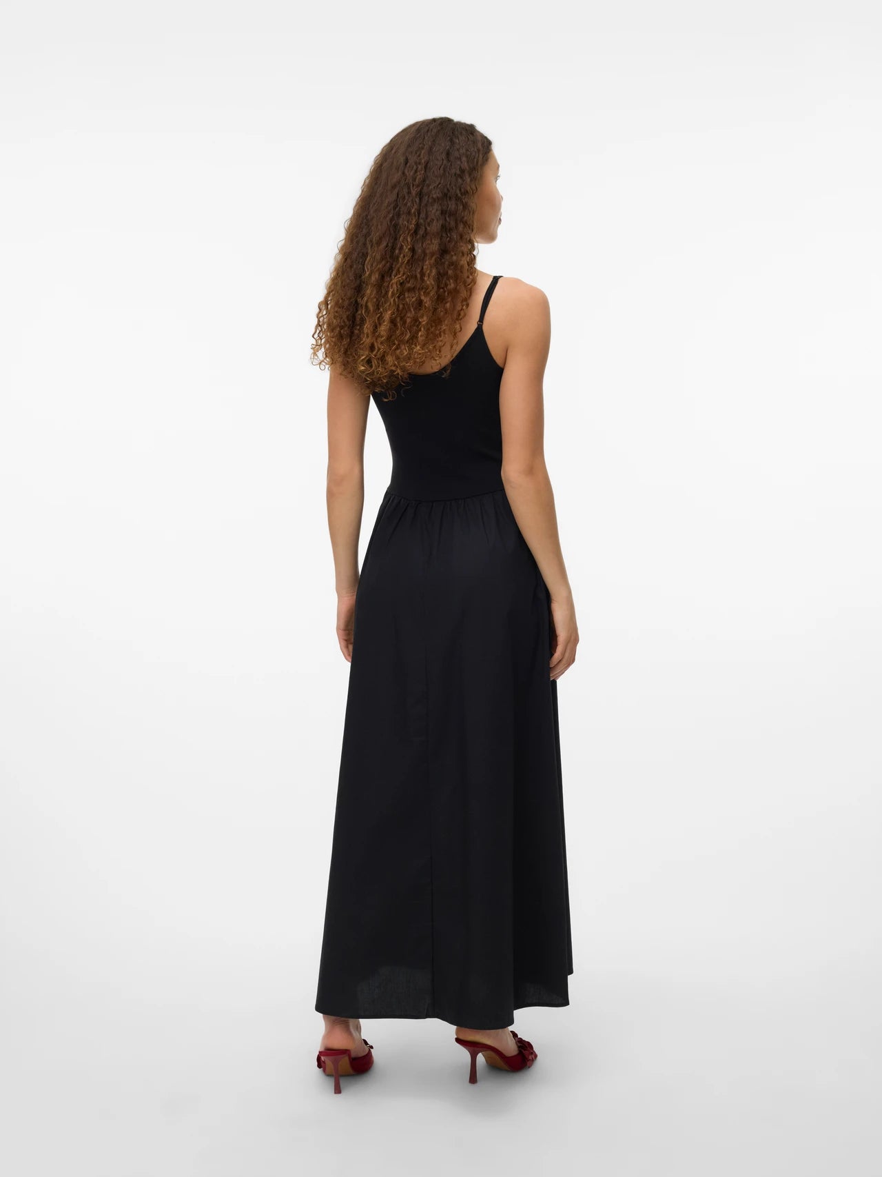 Black Strap Maxi Dress