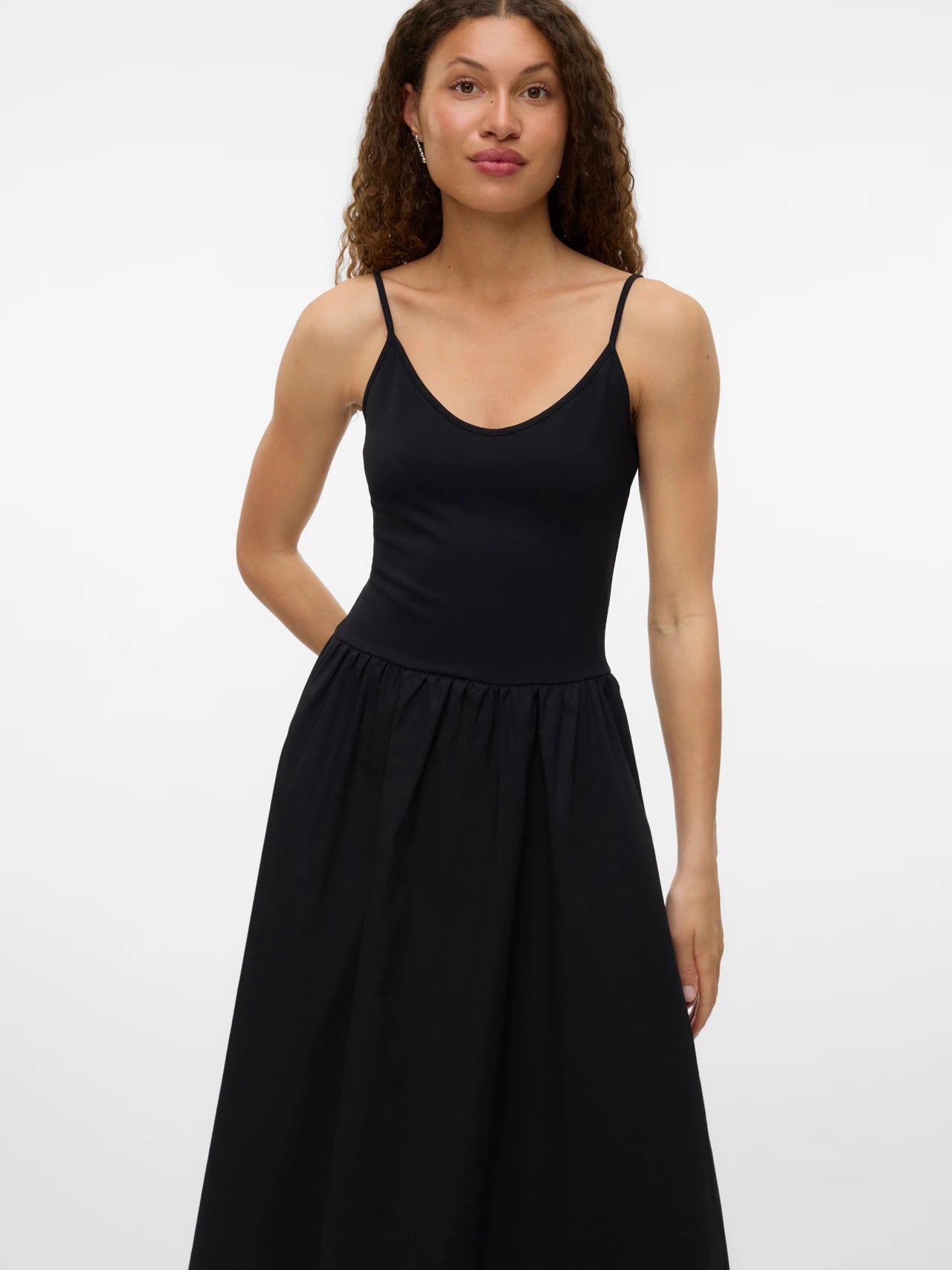 Black Strap Maxi Dress