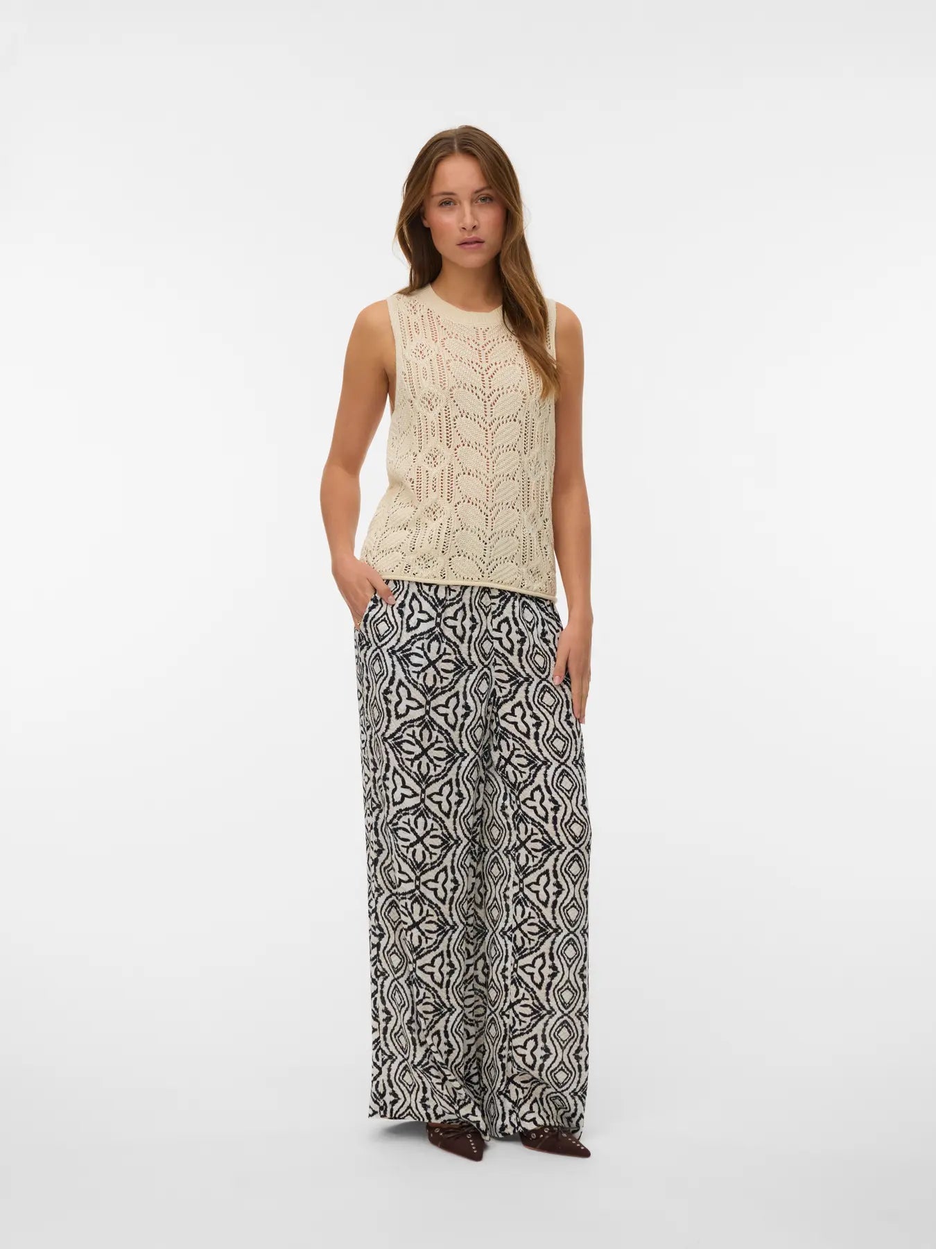 Open Weave Tank Top - Various Colours