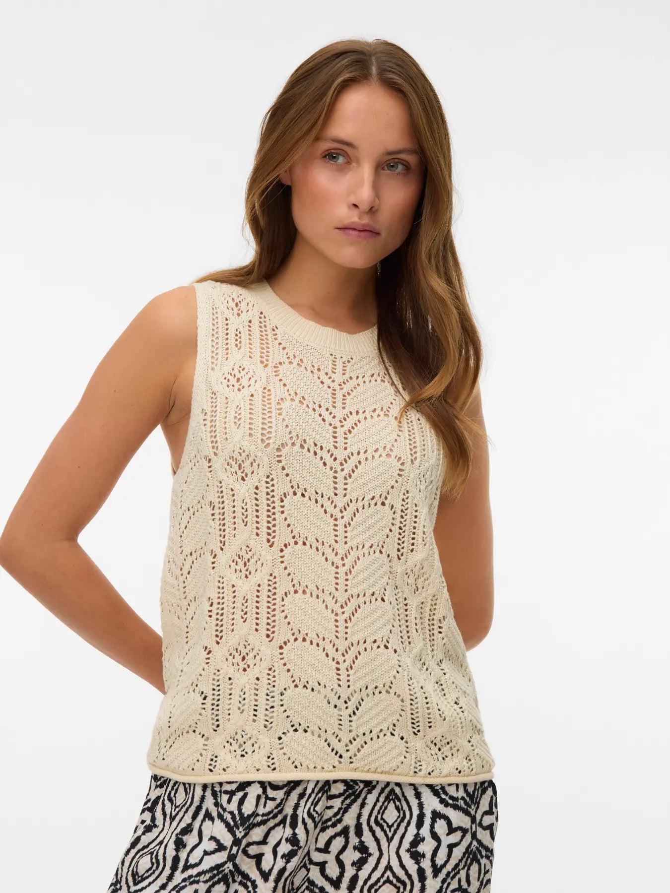Open Weave Tank Top - Various Colours