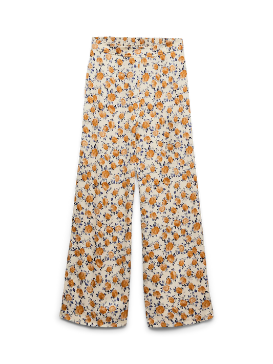 Wide Leg Patterned Trouser
