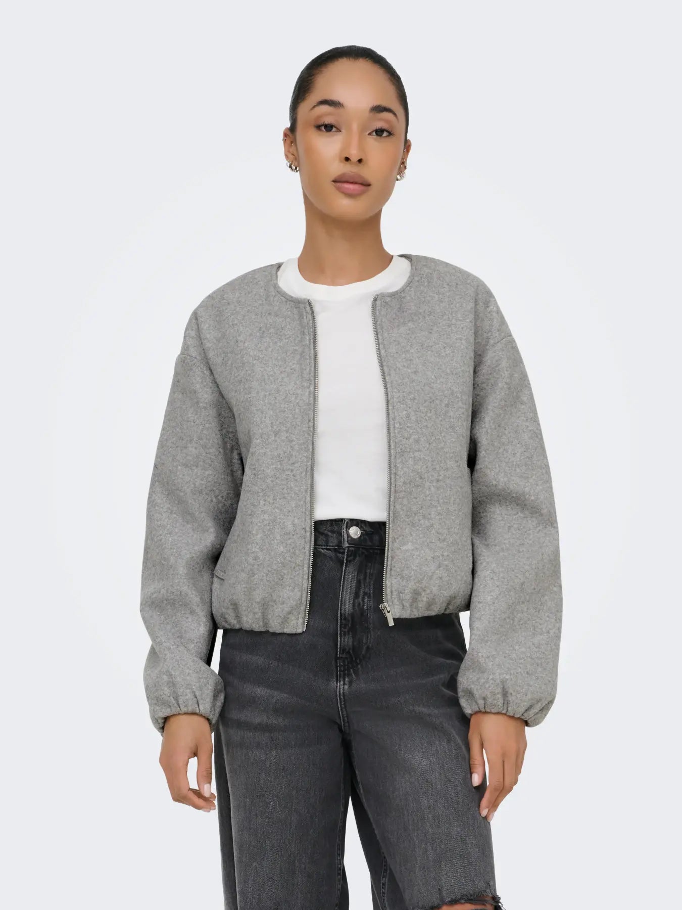 Bomber Jacket - Mocha or Light Grey