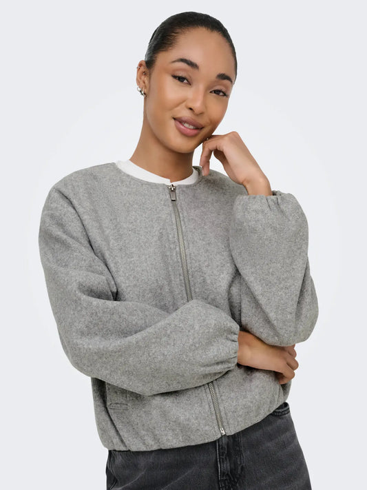 Bomber Jacket - Mocha or Light Grey