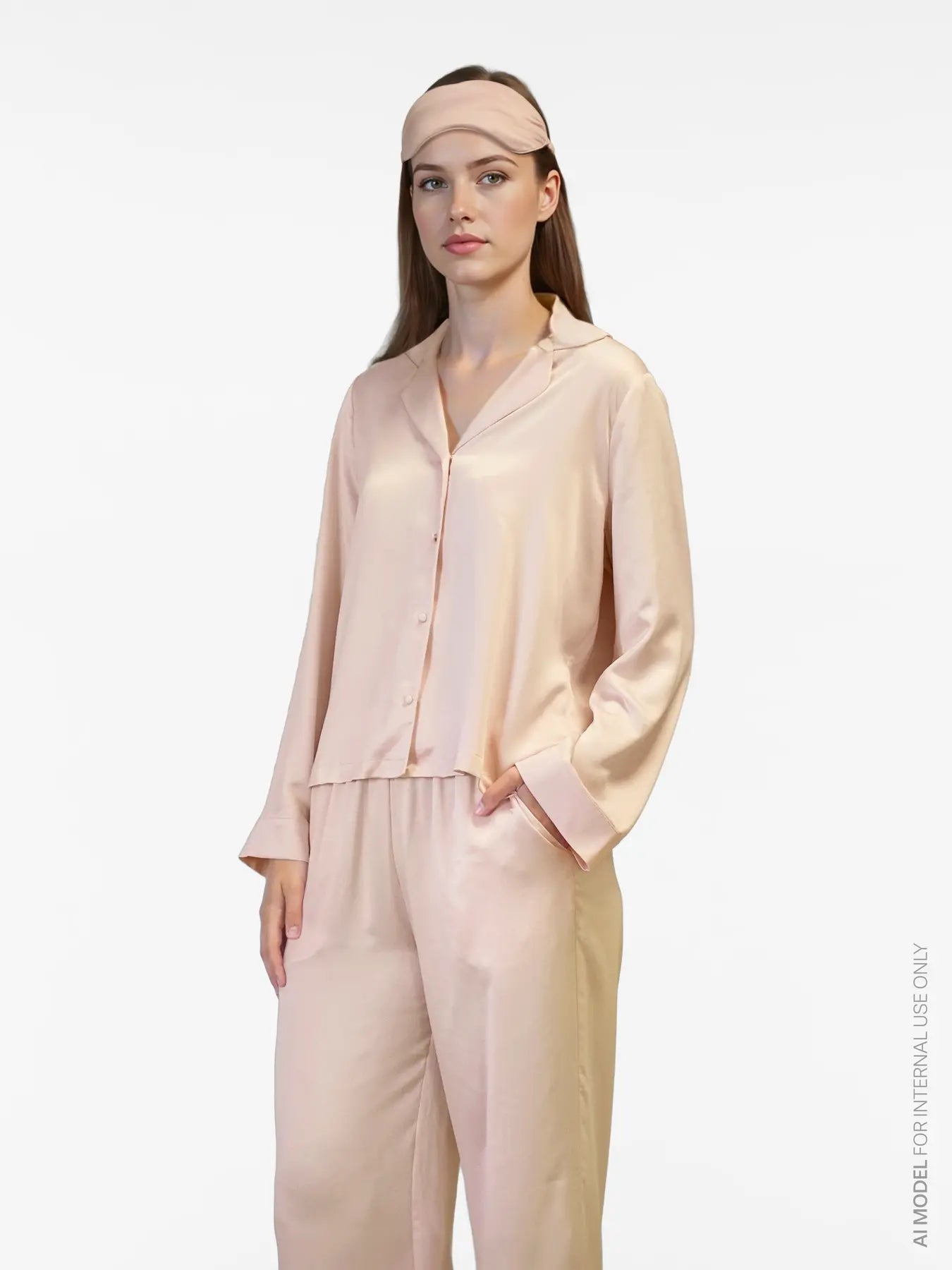 Pink Satin Pyjamas & Sleep Mask Nightwear Gift Set