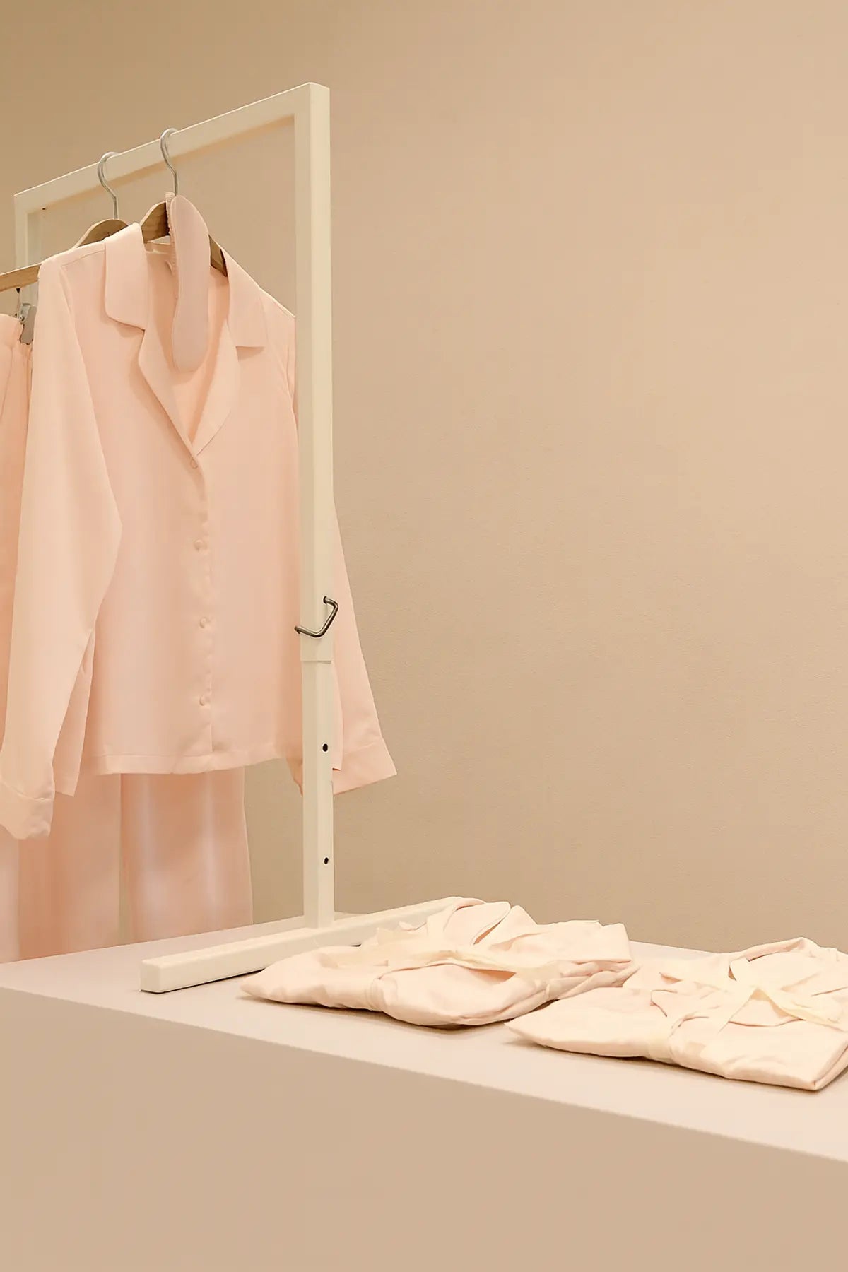 Pink Satin Pyjamas & Sleep Mask Nightwear Gift Set