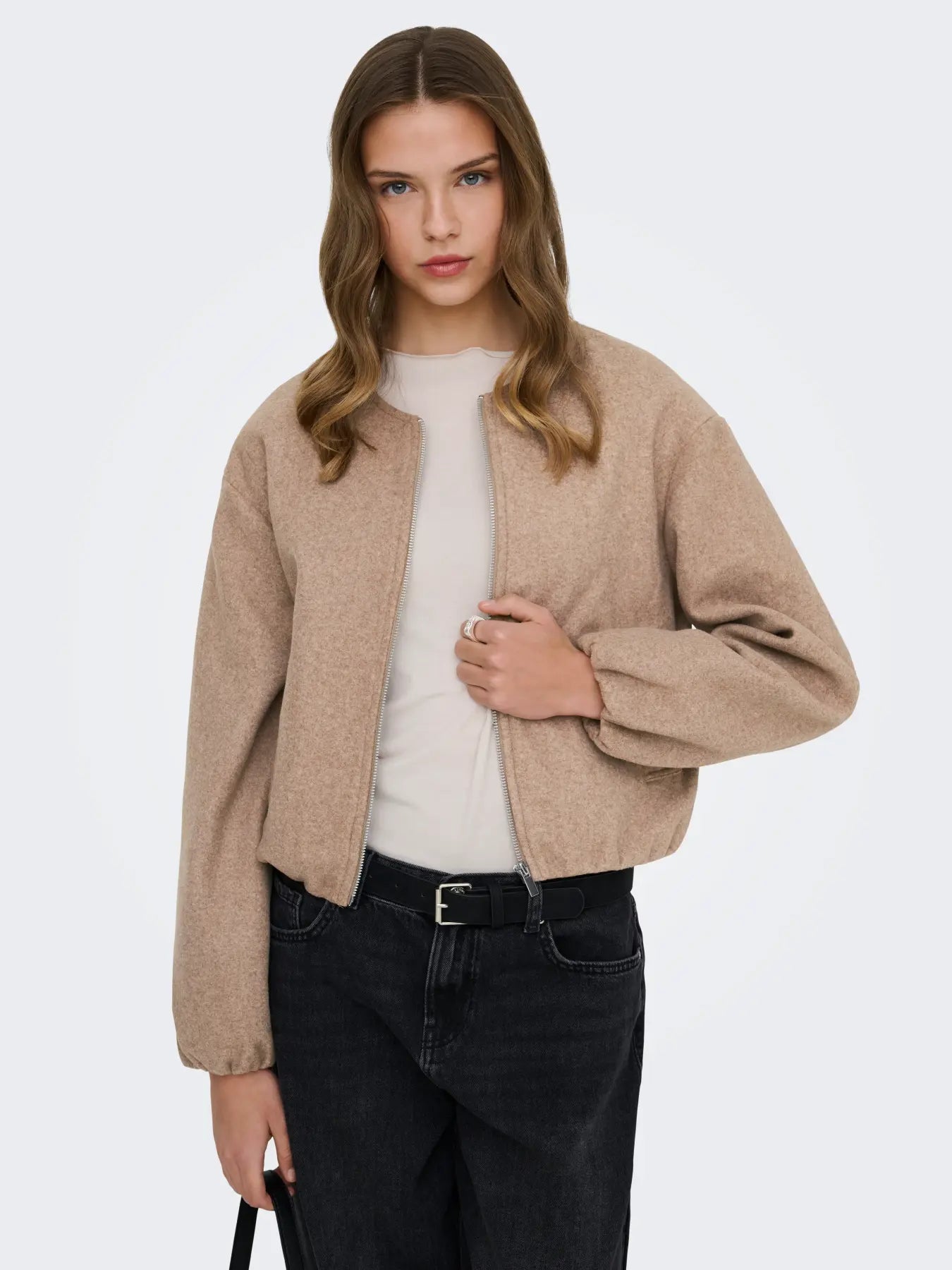 Bomber Jacket - Mocha or Light Grey