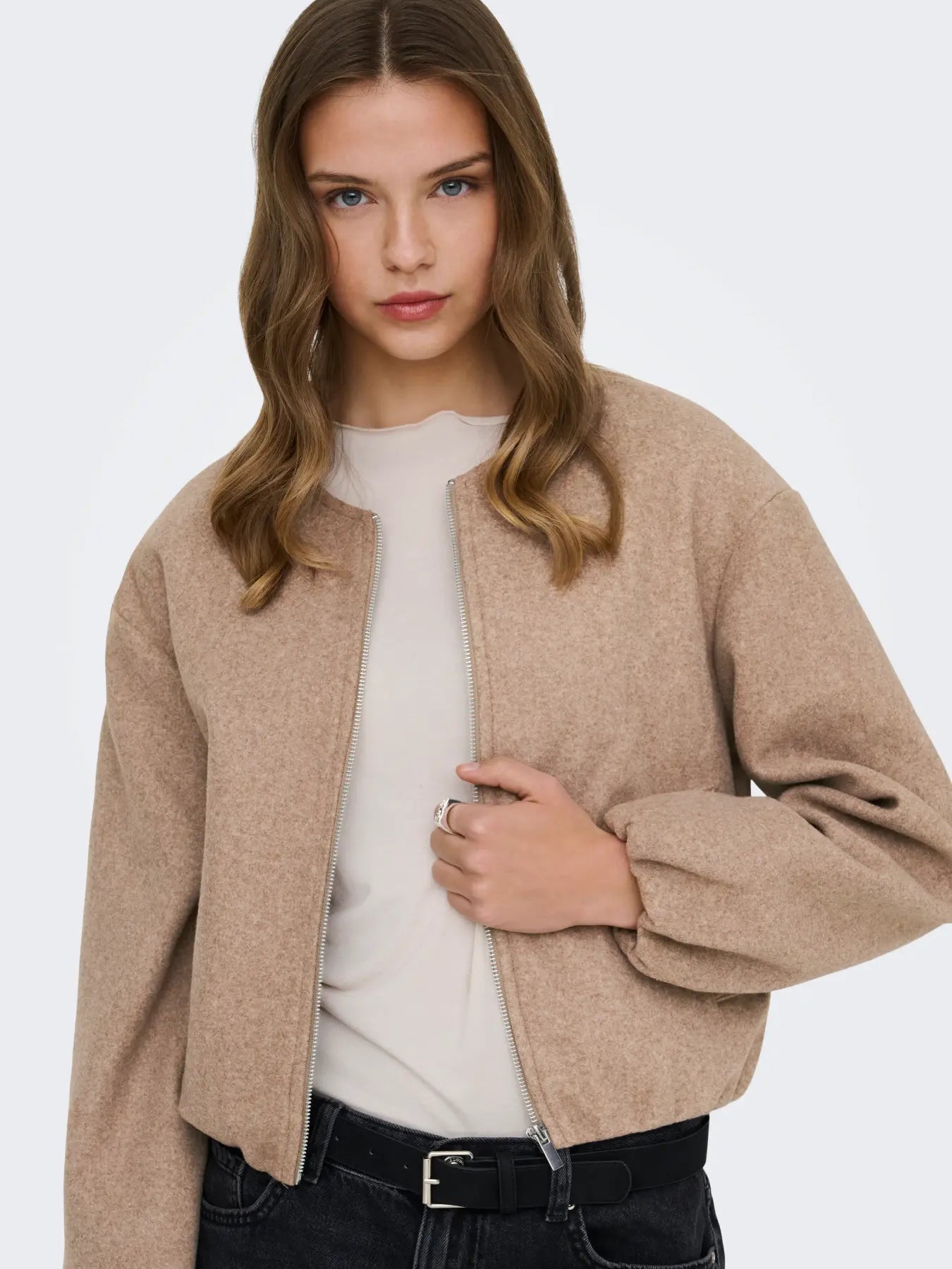 Bomber Jacket - Mocha or Light Grey